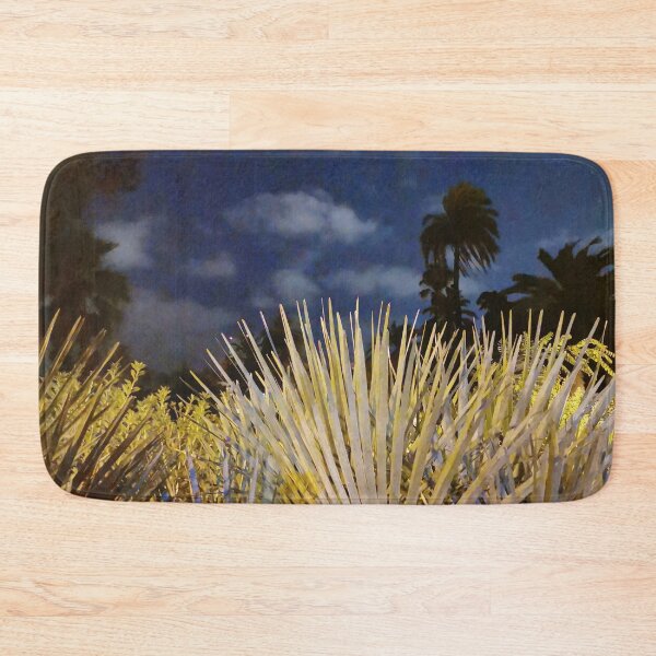 Item preview, Barcelona night palm trees designed and sold by MarcoArts.