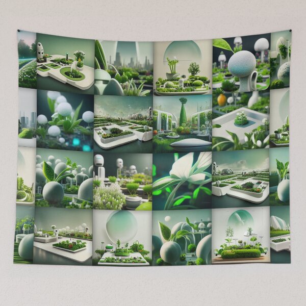 Item preview, The Institute Aesthetics - Futuristic Utopia Green Garden - Fallout 4 Artificial Intelligence designed and sold by Nicky-Valentine.