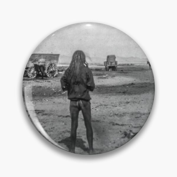 Item preview, Apache Brave Watching Wagon Train designed and sold by lobodelnoir.