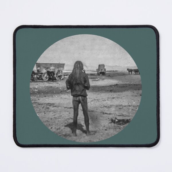 Item preview, Apache Brave Watching Wagon Train designed and sold by lobodelnoir.