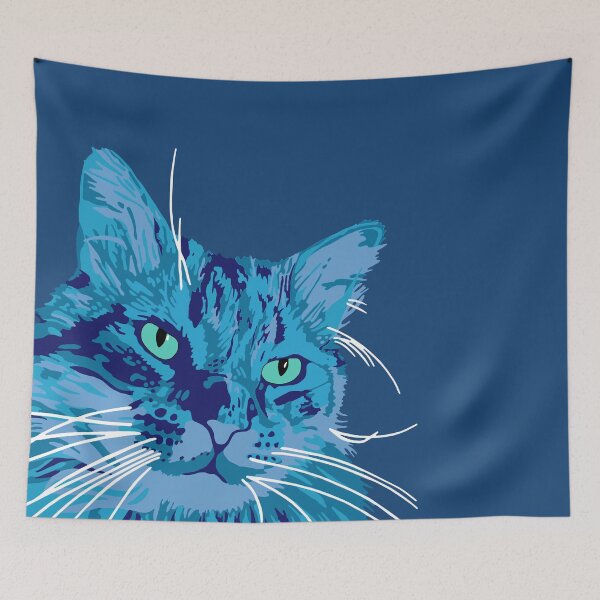 Item preview, Onion the Blue Cat designed and sold by MobsProject.