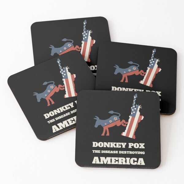 Item preview, Donkey Pox. Funny patriotic design perfect for republican anti Joe Biden conservatives . Give as a Labor day, Columbus day or veterans day gift for your friend, brother or dad who love Donald Trump.  designed and sold by Saffire6.