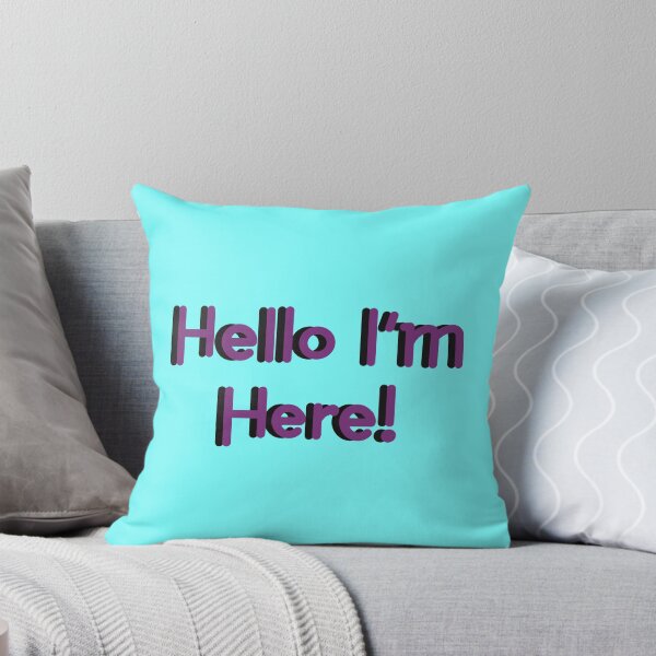 Item preview, Hello I’m Here! - Purple  designed and sold by Virtual Pathfinder.