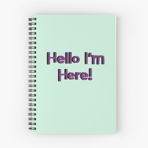 Item preview, Hello I’m Here! - Purple  designed and sold by Virtual Pathfinder.