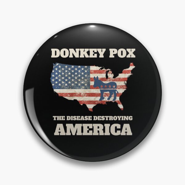 Item preview, Donkey Pox. Funny patriotic design perfect for republican anti Joe Biden conservatives . Give as a Labor day, Columbus day or veterans day gift for your friend, brother or dad who love Donald Trump.  designed and sold by Saffire6.