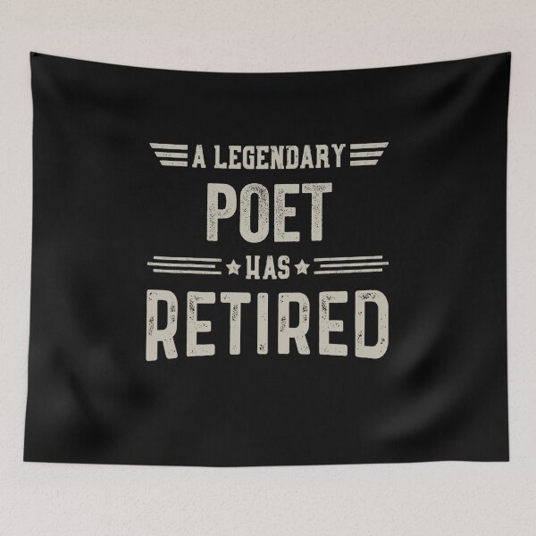 Item preview, The Legendary poet Has Retired T Shirt, poet Retirement Party Gift, Legend, Retiring Birthday Christmas Gift designed and sold by xlnv.