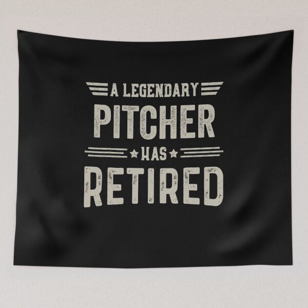Item preview, The Legendary pitcher Has Retired T Shirt, pitcher Retirement Party Gift, Legend, Retiring Birthday Christmas Gift designed and sold by xlnv.