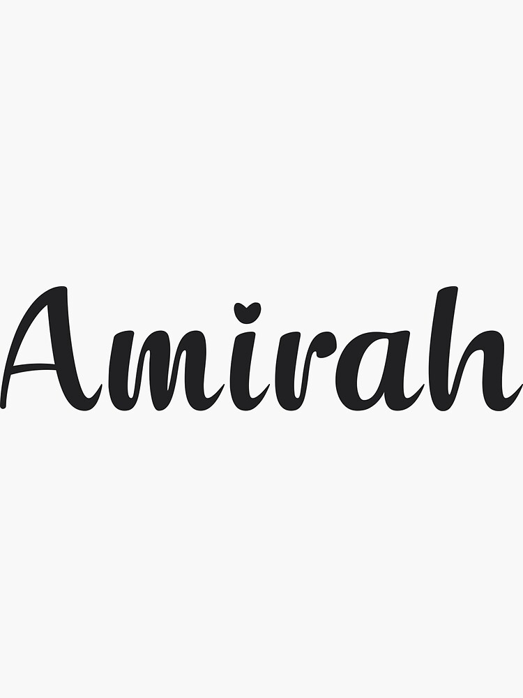 "Amirah" Sticker for Sale by 99Posters Redbubble