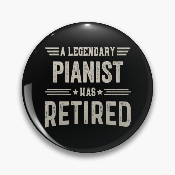 Item preview, The Legendary pianist Has Retired T Shirt, pianist Retirement Party Gift, Legend, Retiring Birthday Christmas Gift designed and sold by xlnv.