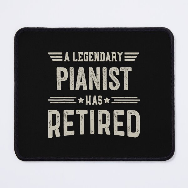 Item preview, The Legendary pianist Has Retired T Shirt, pianist Retirement Party Gift, Legend, Retiring Birthday Christmas Gift designed and sold by xlnv.