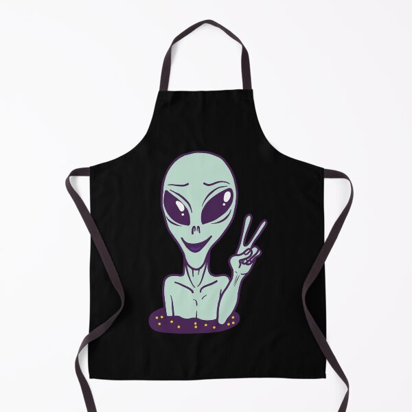 Item preview, Alien Showing A Peace Sign designed and sold by PotluckPrints.