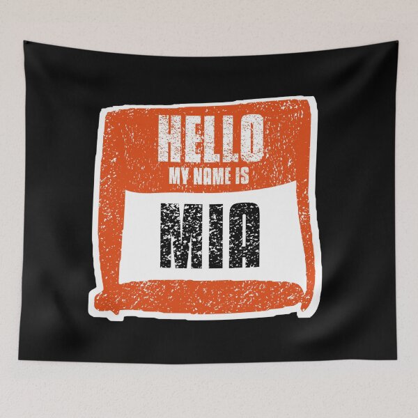 Item preview, Hello My Name Is Mia Label designed and sold by vibeno1.