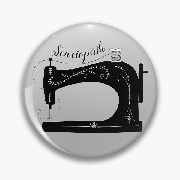 Item preview, Sewciopath antique elegant sewing machine tailor seamstress fashion designer gifts designed and sold by MetalicBabe.