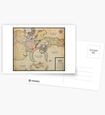 Naruto Map Postcards