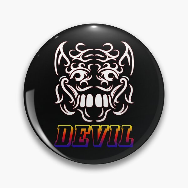 Item preview, Devil Mask tattoo designed and sold by July18.