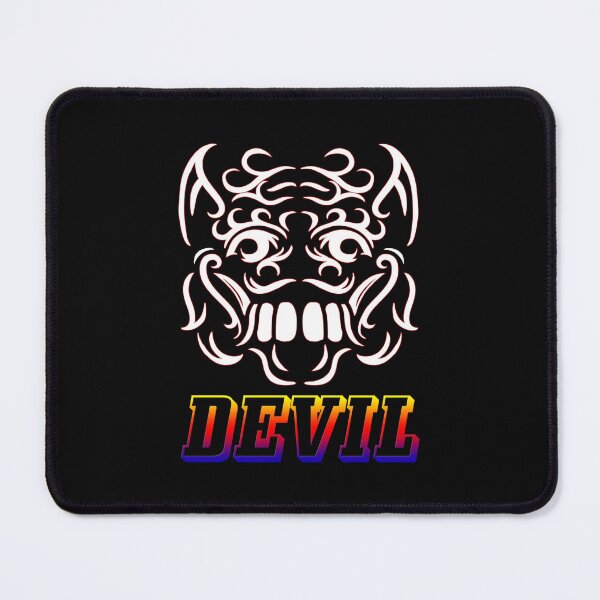 Item preview, Devil Mask tattoo designed and sold by July18.