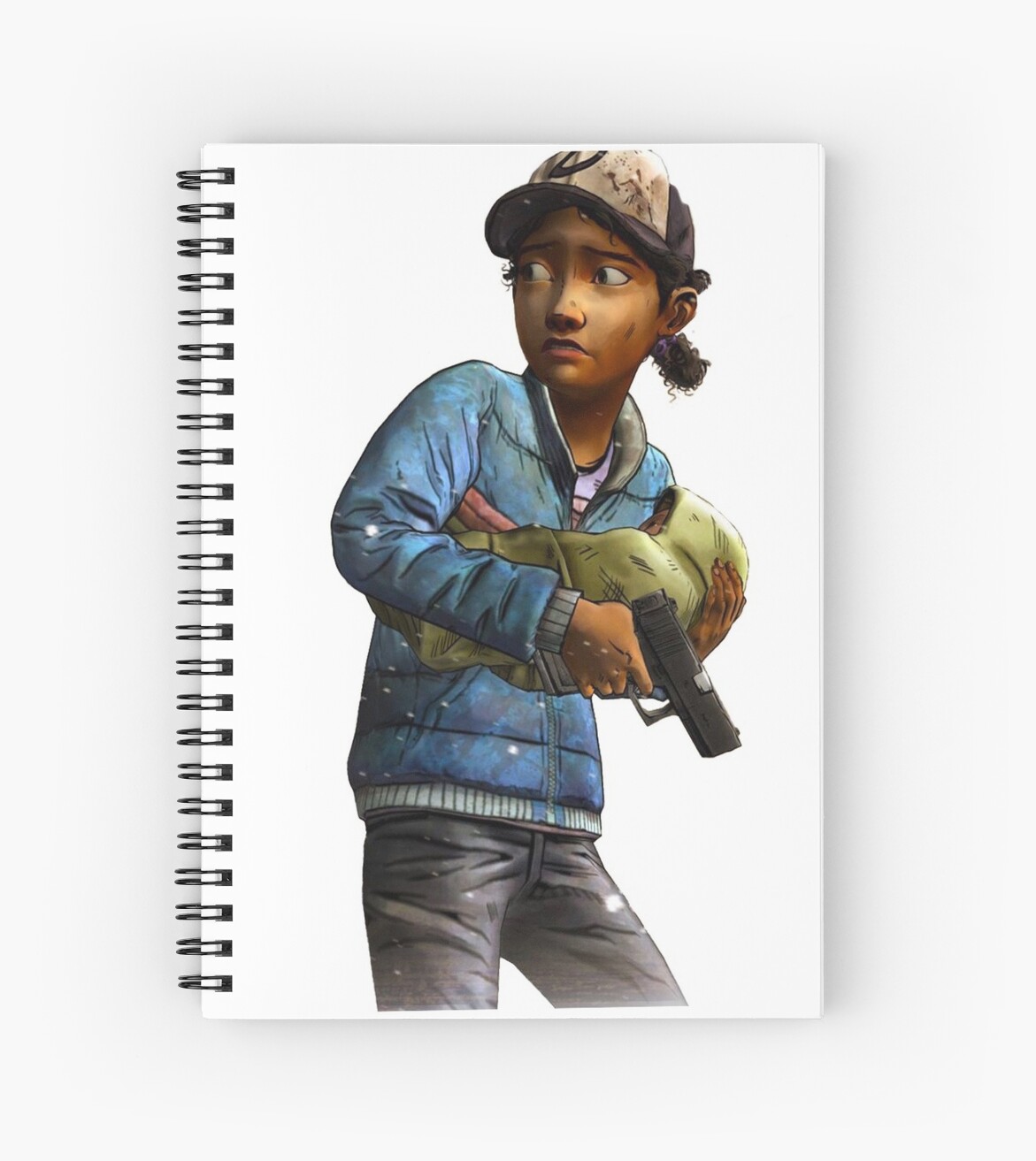 "The Walking Dead Clementine" Spiral Notebooks by Jessica Baker Redbubble