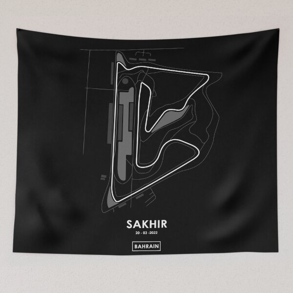 Item preview, SAKHIR - BAHRAIN TRACK MAP - Leclerc Win designed and sold by andreanastasio.