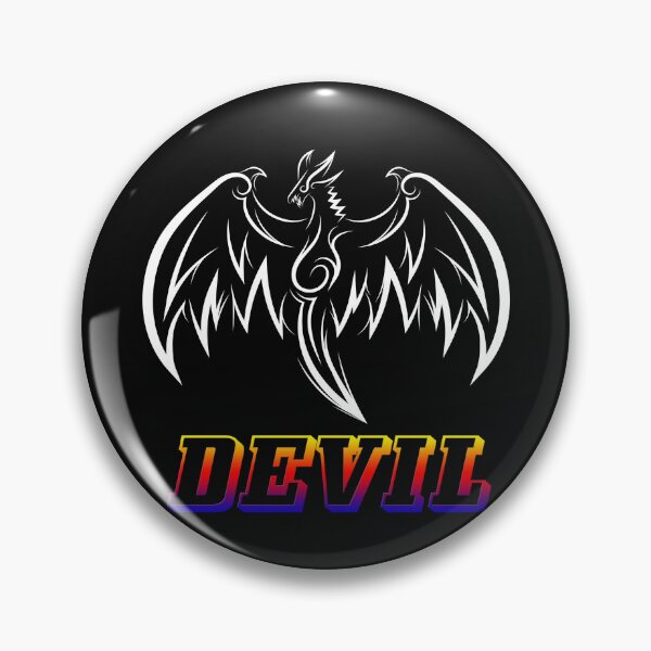 Item preview, Devil Mask tattoo designed and sold by July18.