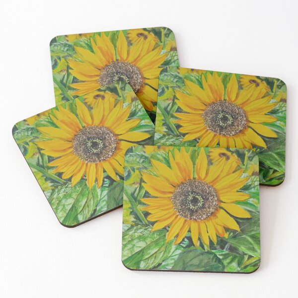Item preview, Sunny Sunflower in a Field designed and sold by LornaBowdenART.