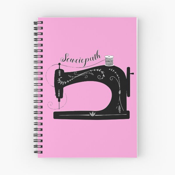 Item preview, Pink Sewciopath antique elegant sewing machine tailor seamstress fashion designer gifts designed and sold by MetalicBabe.