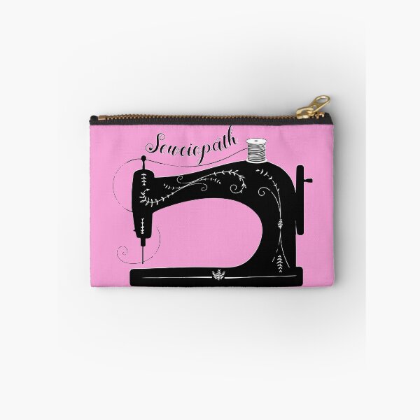 Item preview, Pink Sewciopath antique elegant sewing machine tailor seamstress fashion designer gifts designed and sold by MetalicBabe.