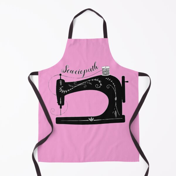 Item preview, Pink Sewciopath antique elegant sewing machine tailor seamstress fashion designer gifts designed and sold by MetalicBabe.