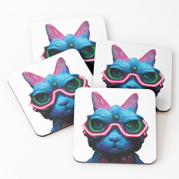 Item preview, funky neon cat aesthetic designed and sold by cocomelon168.