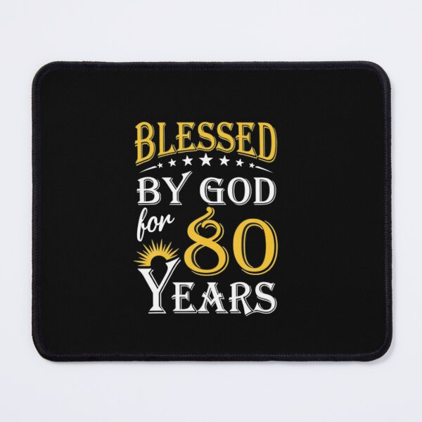 Item preview, Vintage Blessed By God For 80 Years Happy 80th designed and sold by MaryMaster.