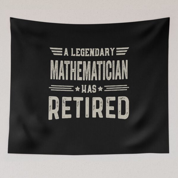 Item preview, The Legendary mathematician Has Retired T Shirt, mathematician Retirement Party Gift, Legend, Retiring Birthday Christmas Gift designed and sold by xlnv.