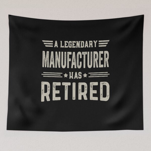 Aperçu de l'œuvre Le fabricant légendaire a pris sa retraite T-shirt, fabricant cadeau de fête de retraite, légende, cadeau de Noël d'anniversaire à la retraite créée et vendue par xlnv.