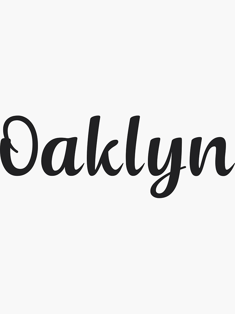 "Oaklyn" Sticker for Sale by 99Posters Redbubble