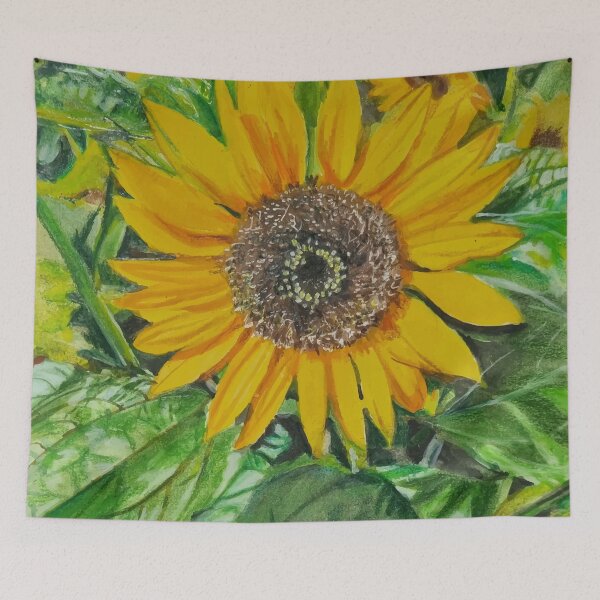 Item preview, Sunny Sunflower in a Field designed and sold by LornaBowdenART.