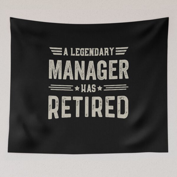 Item preview, The Legendary manager Has Retired T Shirt, manager Retirement Party Gift, Legend, Retiring Birthday Christmas Gift designed and sold by xlnv.