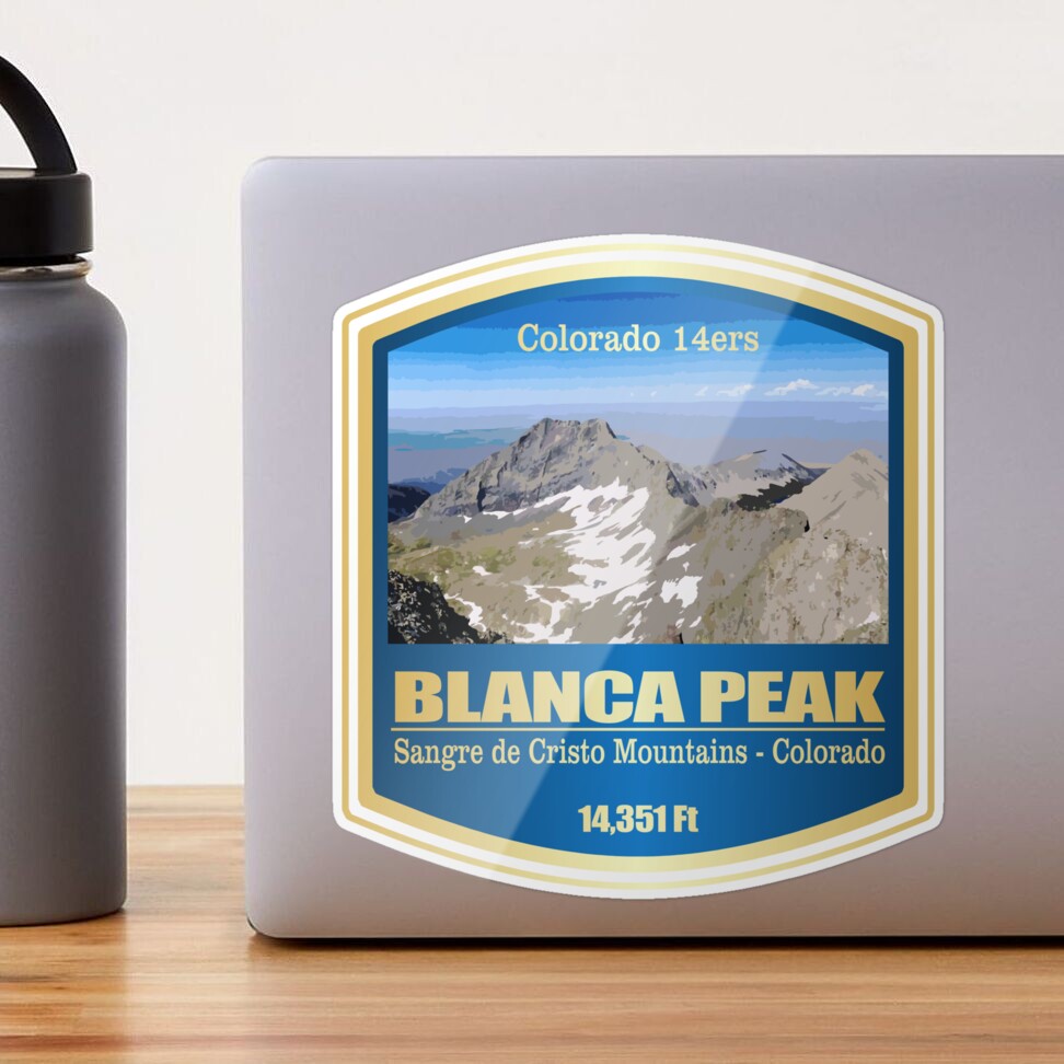 Colorado Mountains, Blanca Peak Water Bottle by Summit Photos