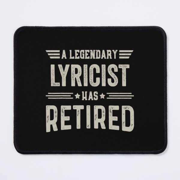 Item preview, The Legendary lyricist Has Retired T Shirt, lyricist Retirement Party Gift, Legend, Retiring Birthday Christmas Gift designed and sold by xlnv.