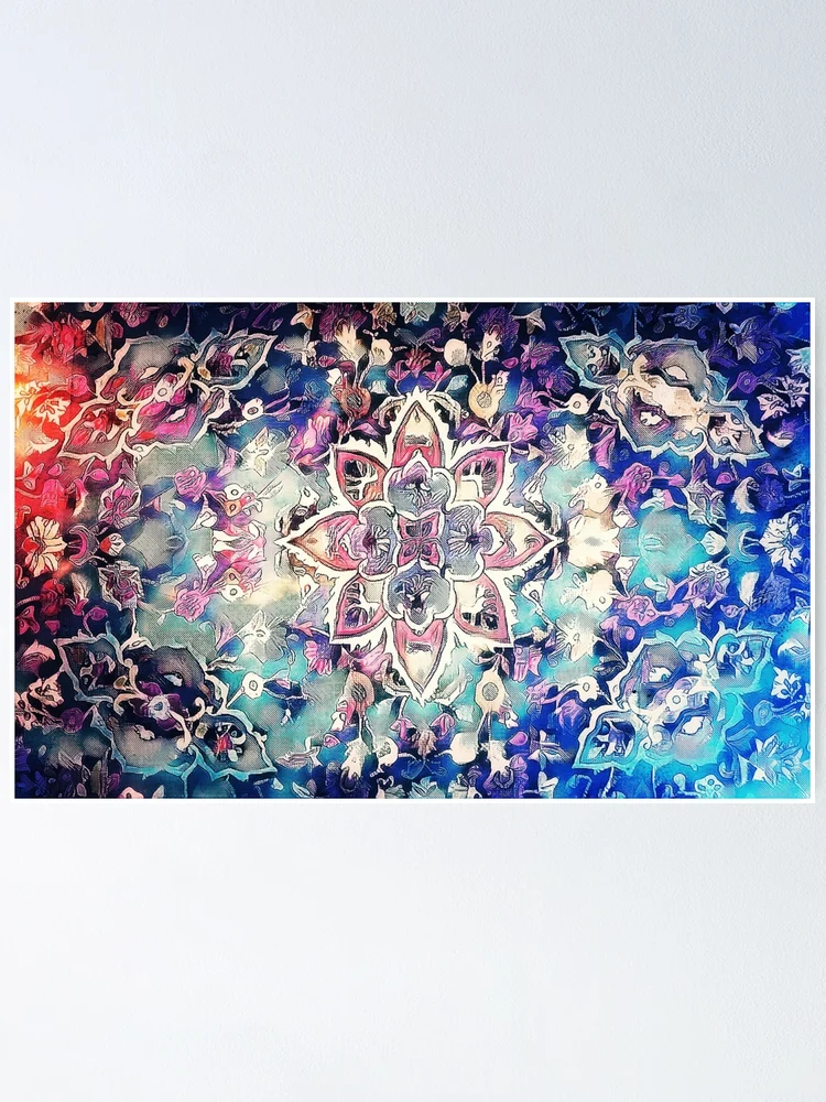 Thumbnail 1 of 3, Poster, Antique Rug Pattern designed and sold by Neural Artifex.