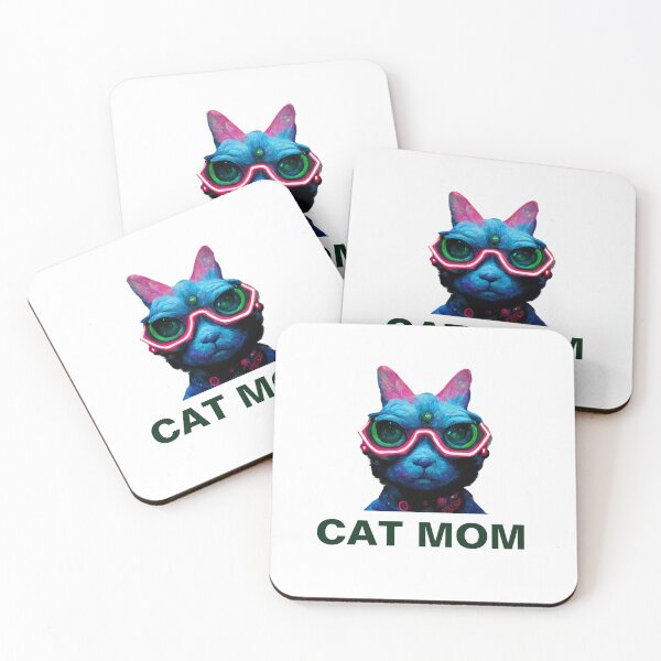 Item preview, funky neon cat mom aesthetic designed and sold by cocomelon168.