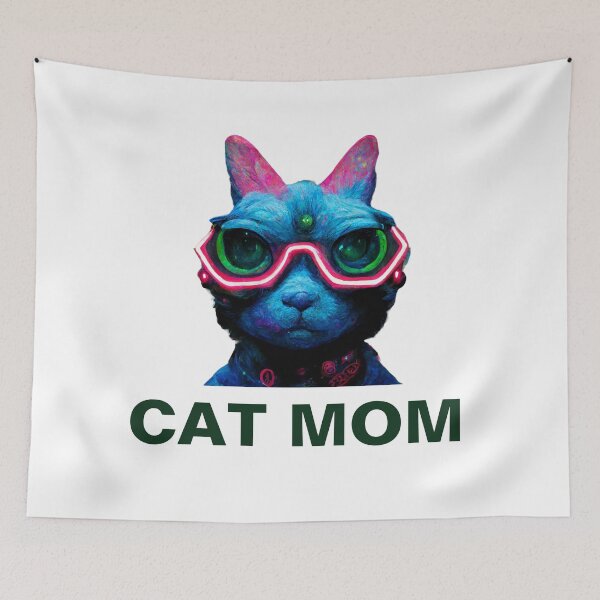 Item preview, funky neon cat mom aesthetic designed and sold by cocomelon168.