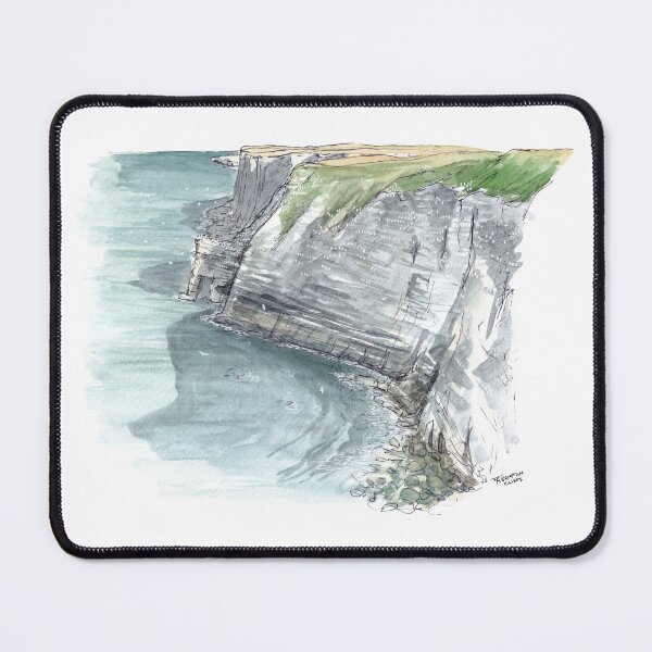 Item preview, Bempton Cliffs Watercolour designed and sold by Tom Napper Design.
