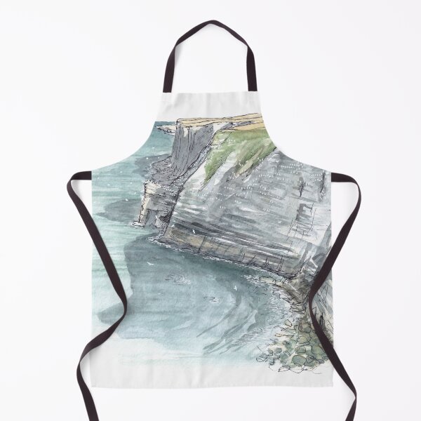 Item preview, Bempton Cliffs Watercolour designed and sold by Tom Napper Design.