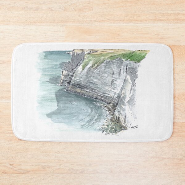 Item preview, Bempton Cliffs Watercolour designed and sold by Tom Napper Design.