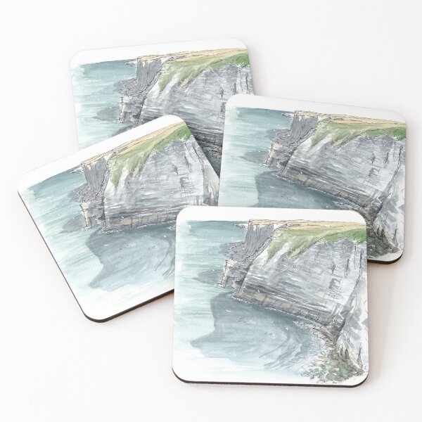 Item preview, Bempton Cliffs Watercolour designed and sold by Tom Napper Design.