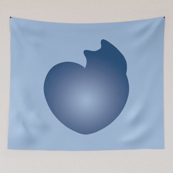 Item preview, Blue Heart Cat designed and sold by MobsProject.