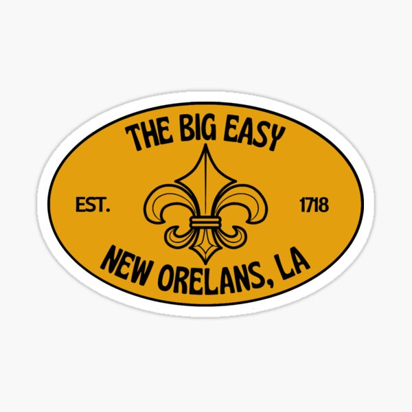  Big Easy New Orleans Louisiana Est 1718 Vintage Souvenir  Pullover Hoodie : Sports & Outdoors