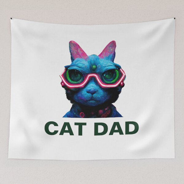 Item preview, Copy of funky neon cat dad aesthetic designed and sold by cocomelon168.