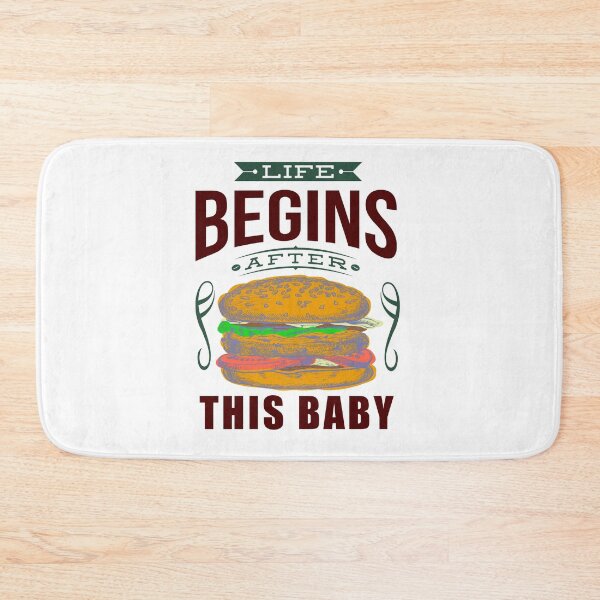 Item preview, Life begins funny burger lovers 2 designed and sold by vibeno1.