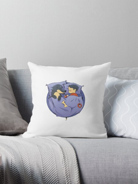 Item preview, dachshund-dog-and-kid-sleeping designed and sold by JAMALSTORE92.