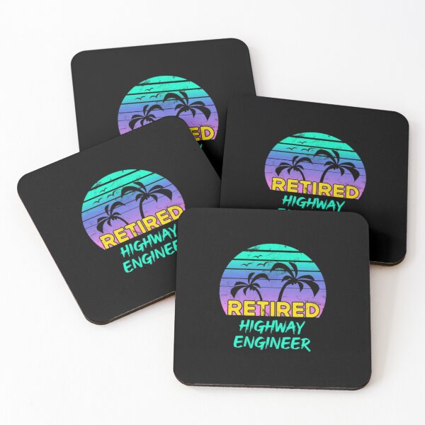Item preview, Retired Highway Engineer Retirement Gift Retro designed and sold by MaryMaster.