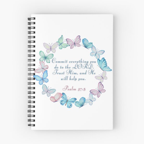 Item preview, Psalm 37:5 -  Commit everything you do to the LORD. Trust Him, and He will help you.  designed and sold by FlutterByH.